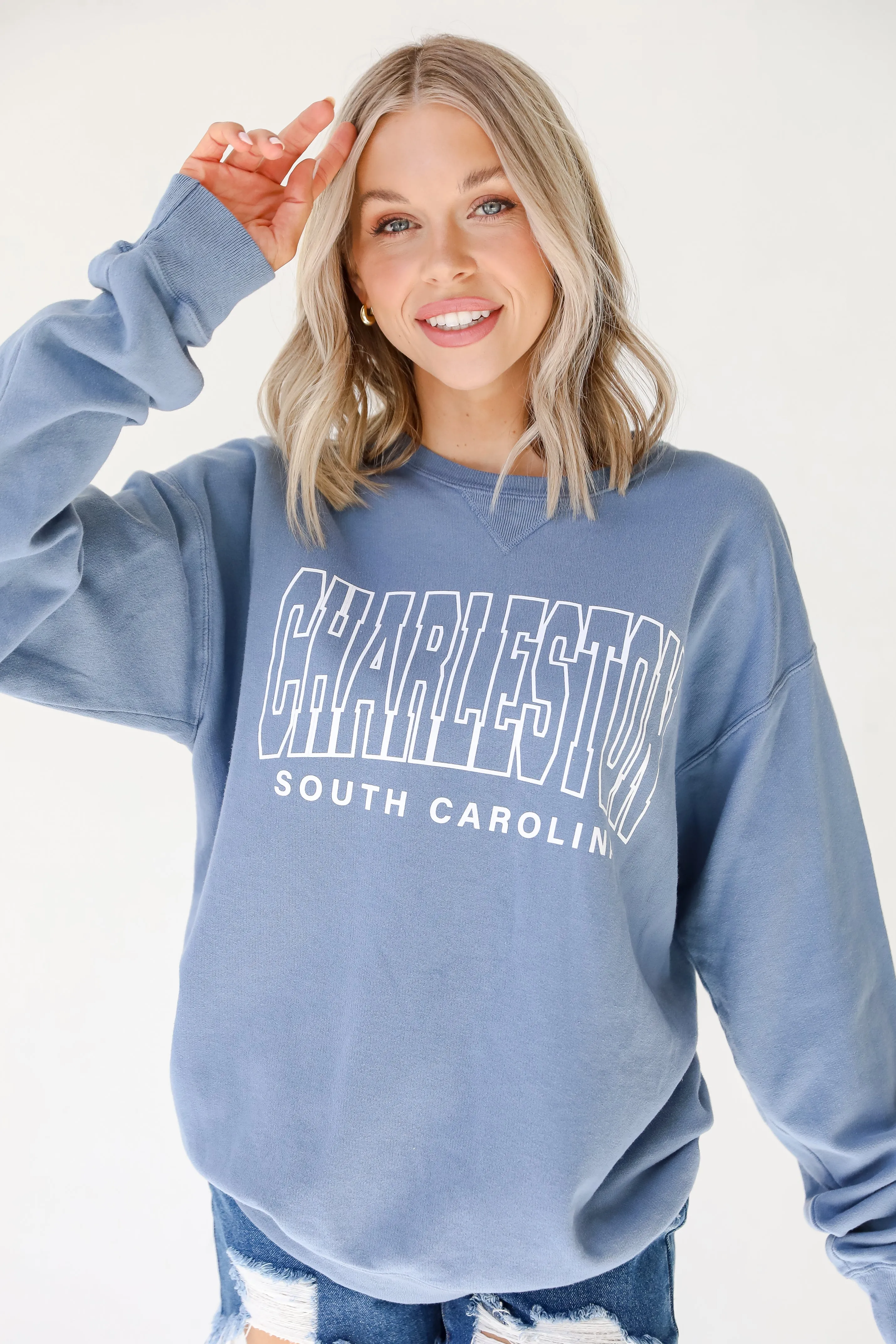 Light Blue Charleston South Carolina Sweatshirt