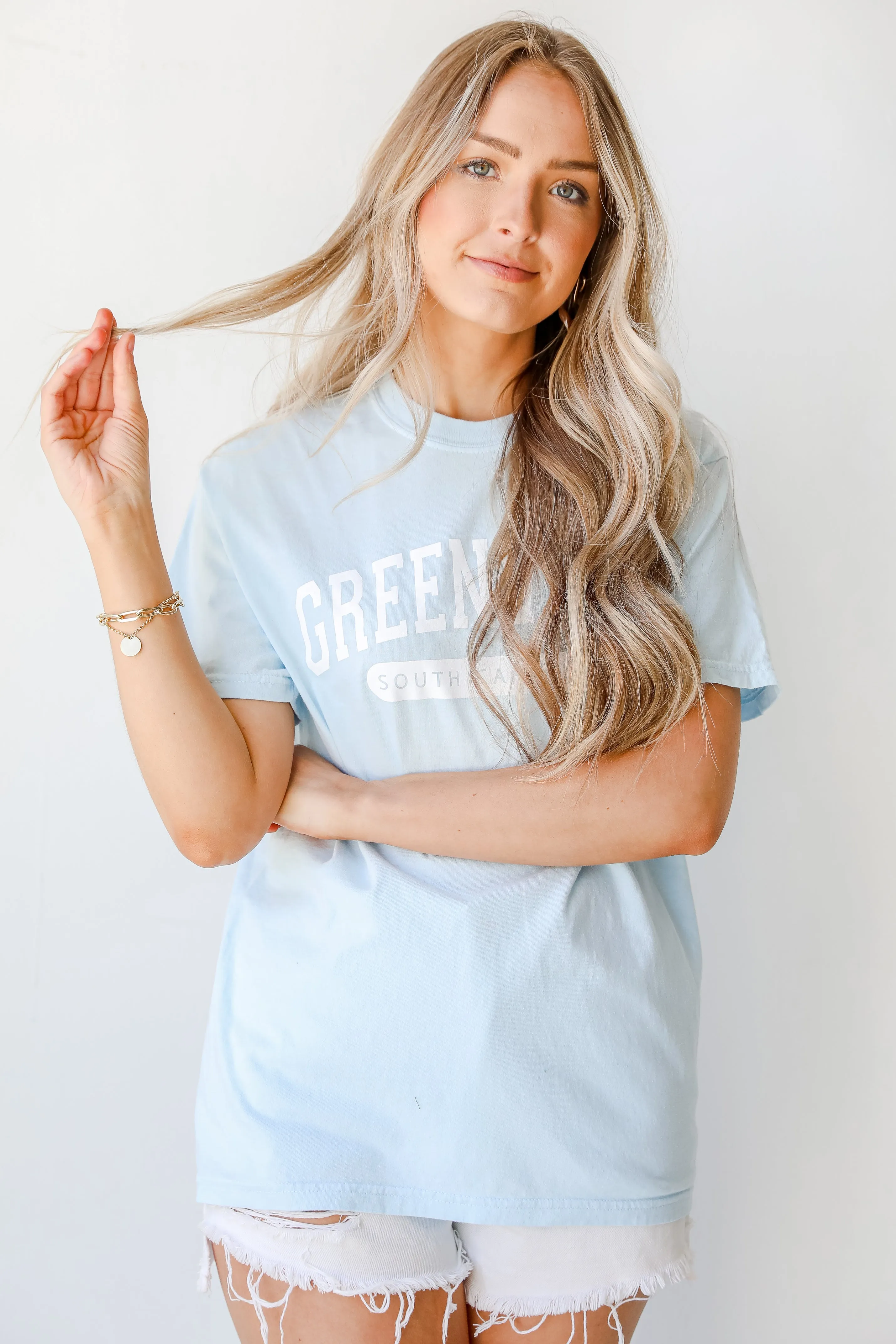 Light Blue Greenville South Carolina Tee