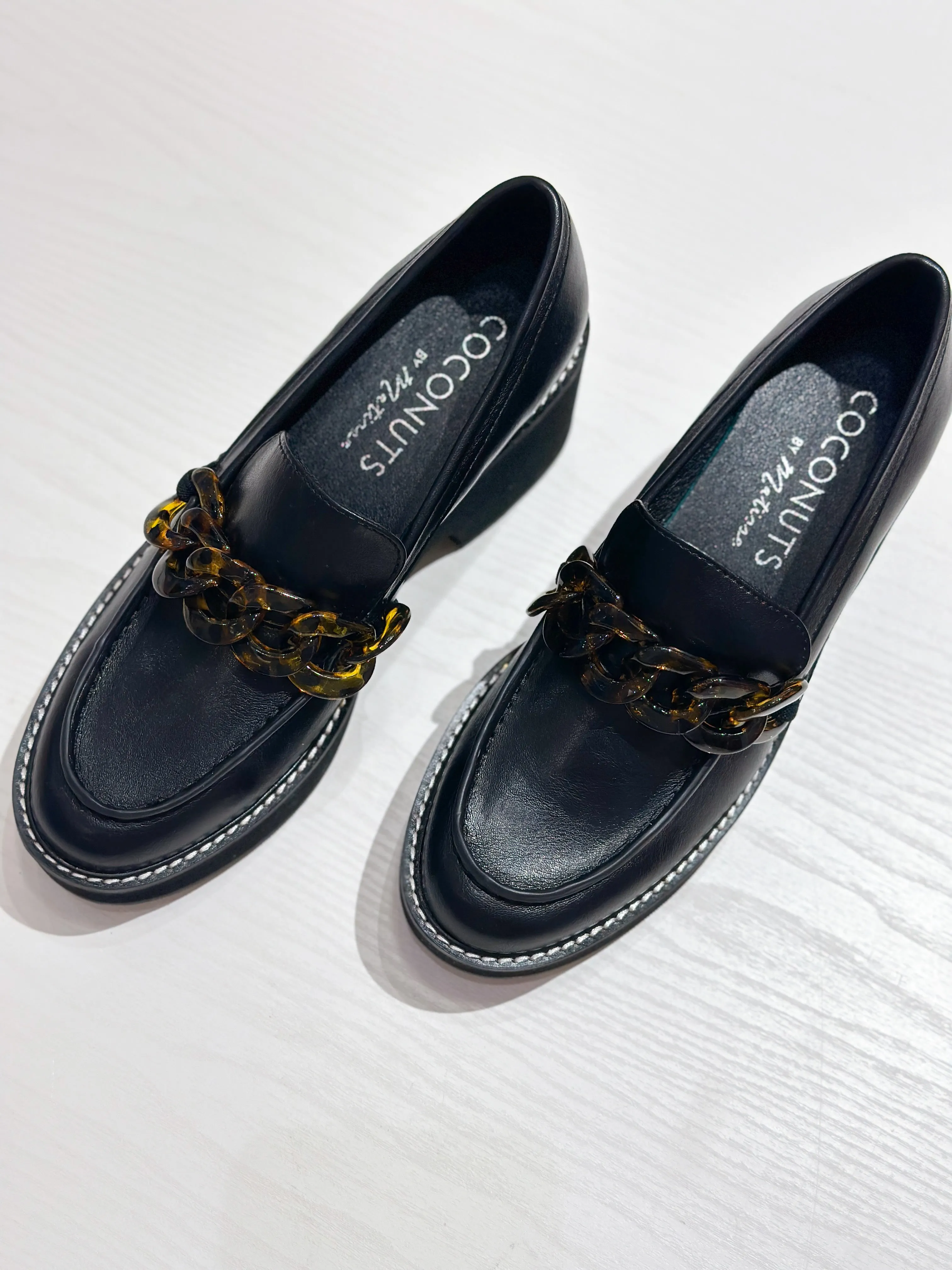 Louie Platform Loafers - Black