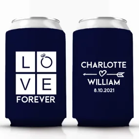 Love Forever Wedding Beer Huggers (92)