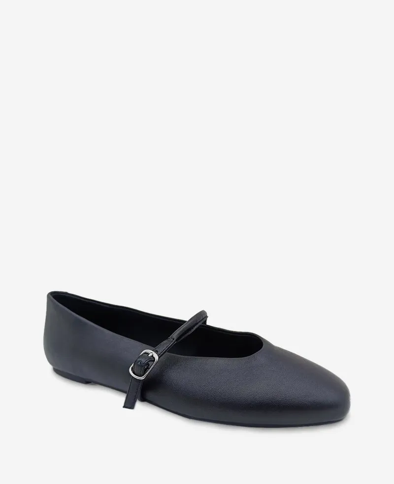 Magnolia Leather Ballet Flat