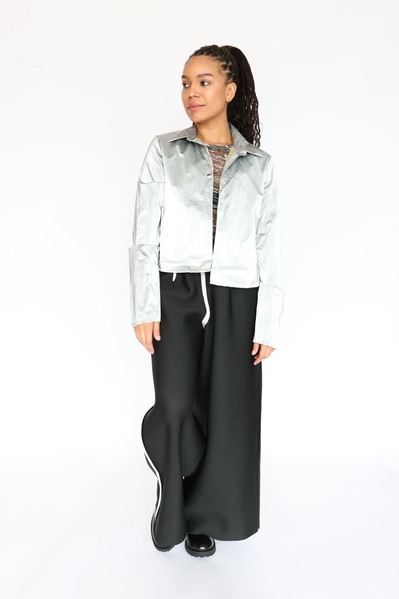 maria calderara Silver Short Jacket