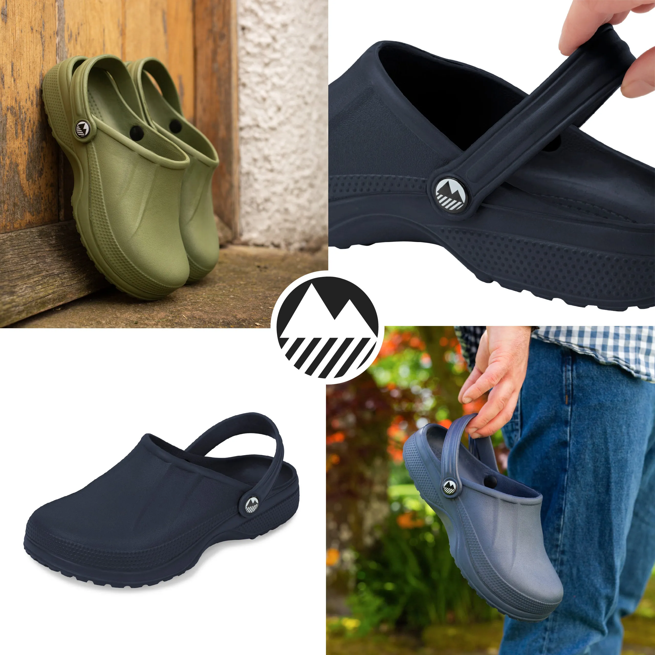 Men's Allonby Classic Garden Clogs - Wide Fit