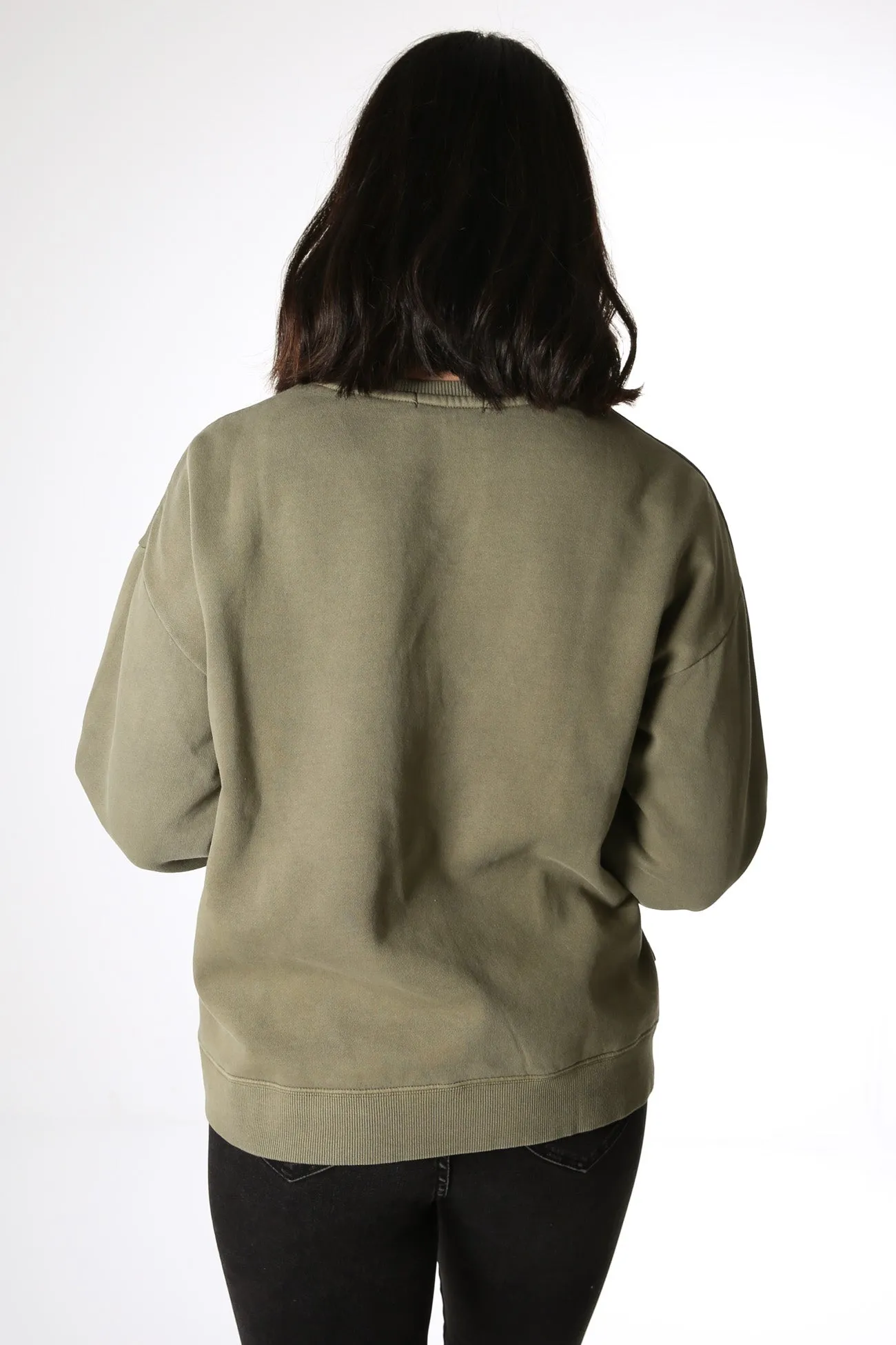 Mika Oversized Crew Khaki