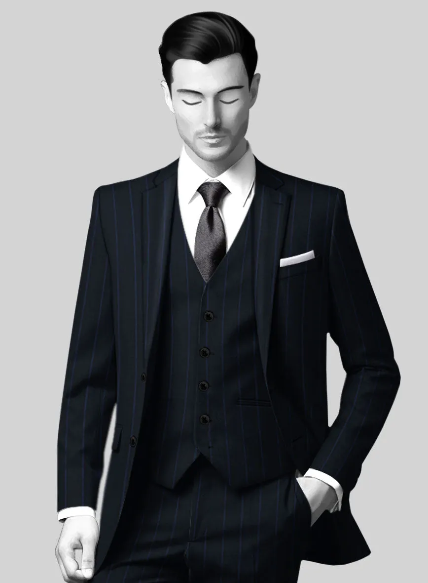 Napolean Rodrio Blue Wool Suit