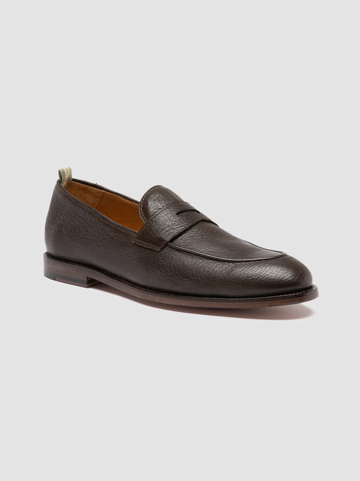 OPERA 001 - Brown Leather Penny Loafers