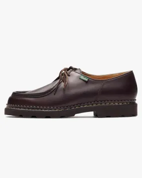 Paraboot Michael Piped Seam Derby Shoe - Lisse Cafe / Marche Marron