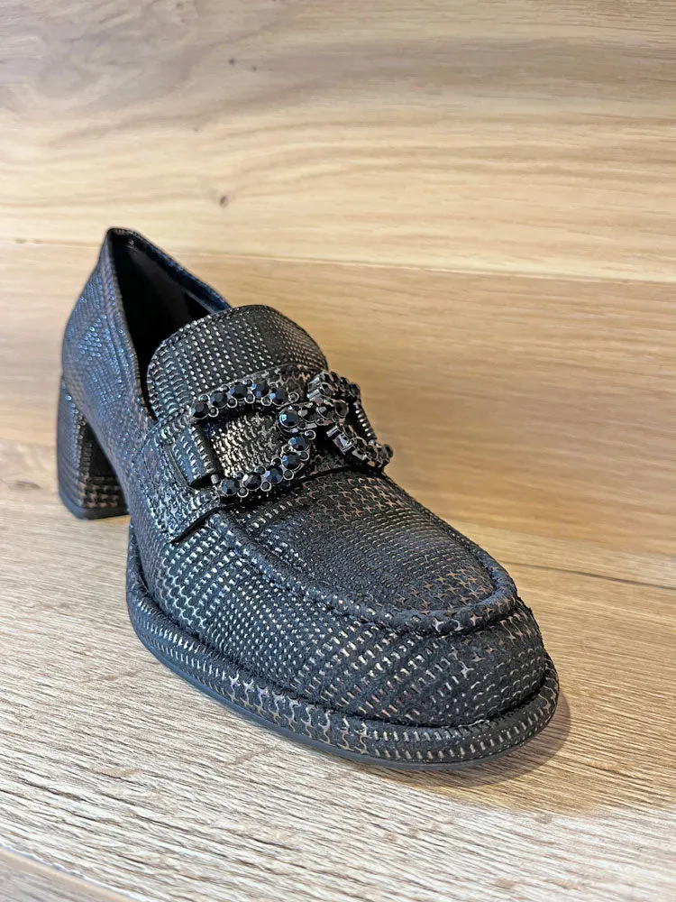 Pons Quintana Yvonne Heeled Loafers Anthracite