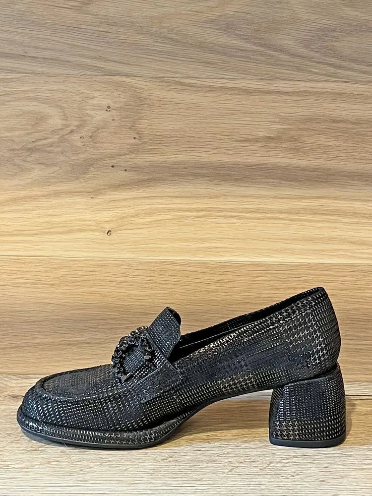 Pons Quintana Yvonne Heeled Loafers Anthracite