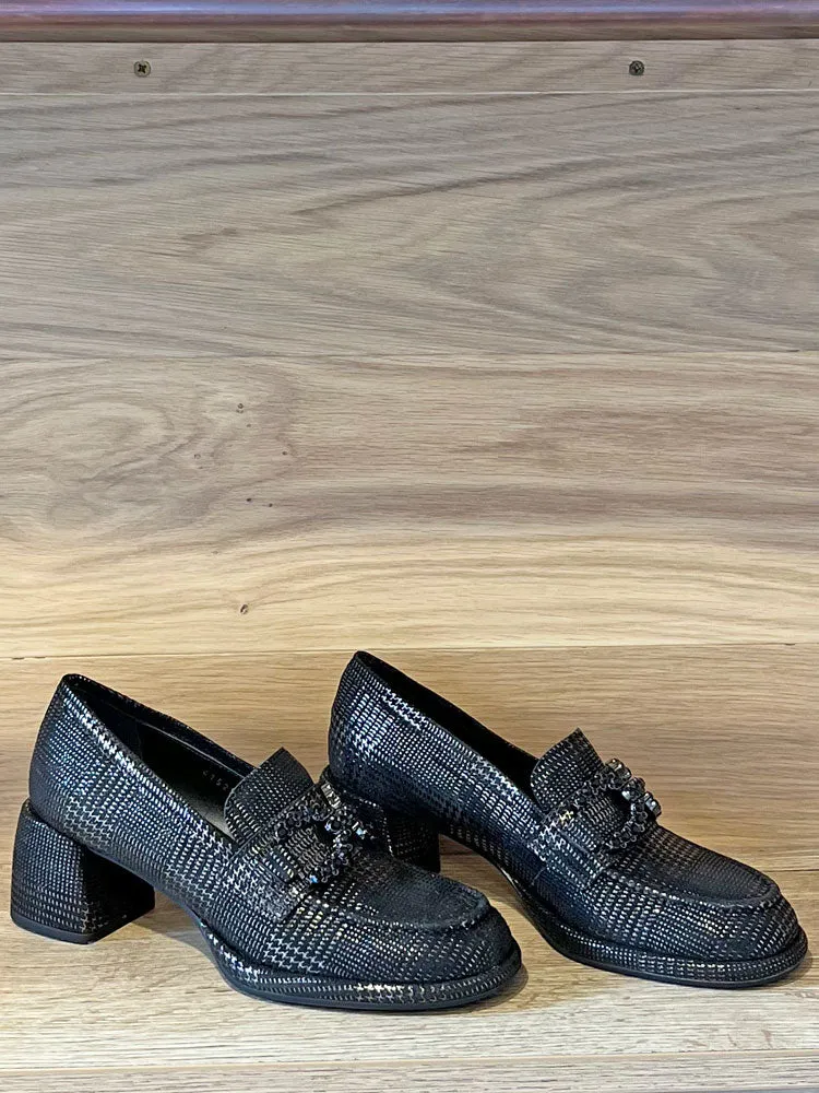 Pons Quintana Yvonne Heeled Loafers Anthracite