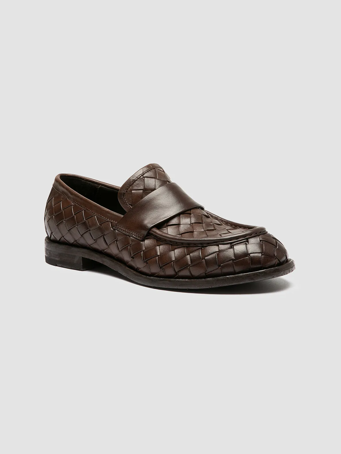 RUGGED 008 - Brown Leather Penny Loafers