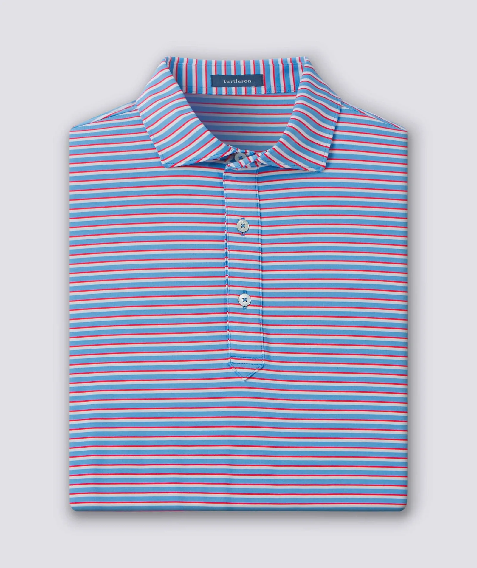 Sherman Stripe Performance Polo - Closeout