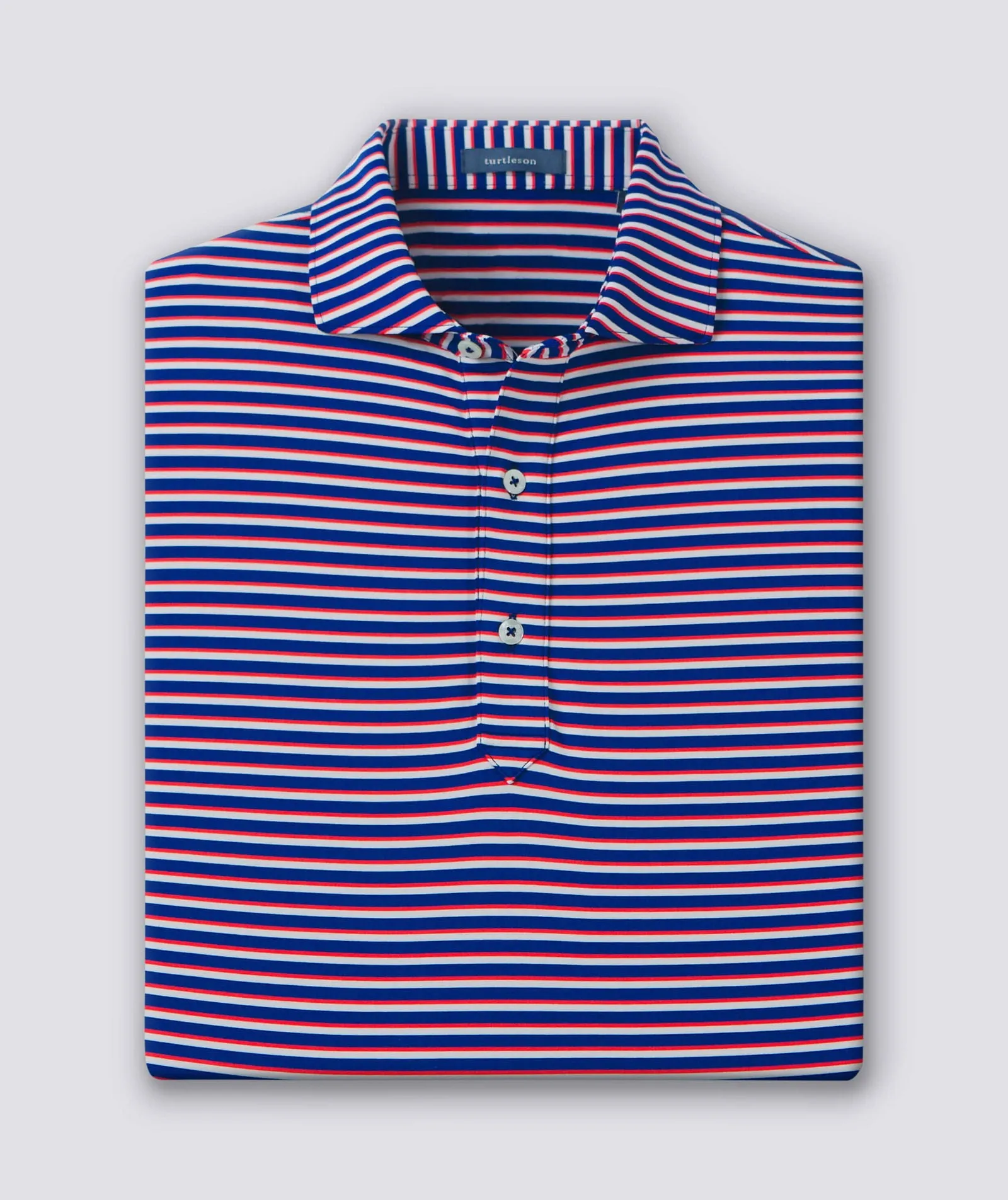 Sherman Stripe Performance Polo - Closeout