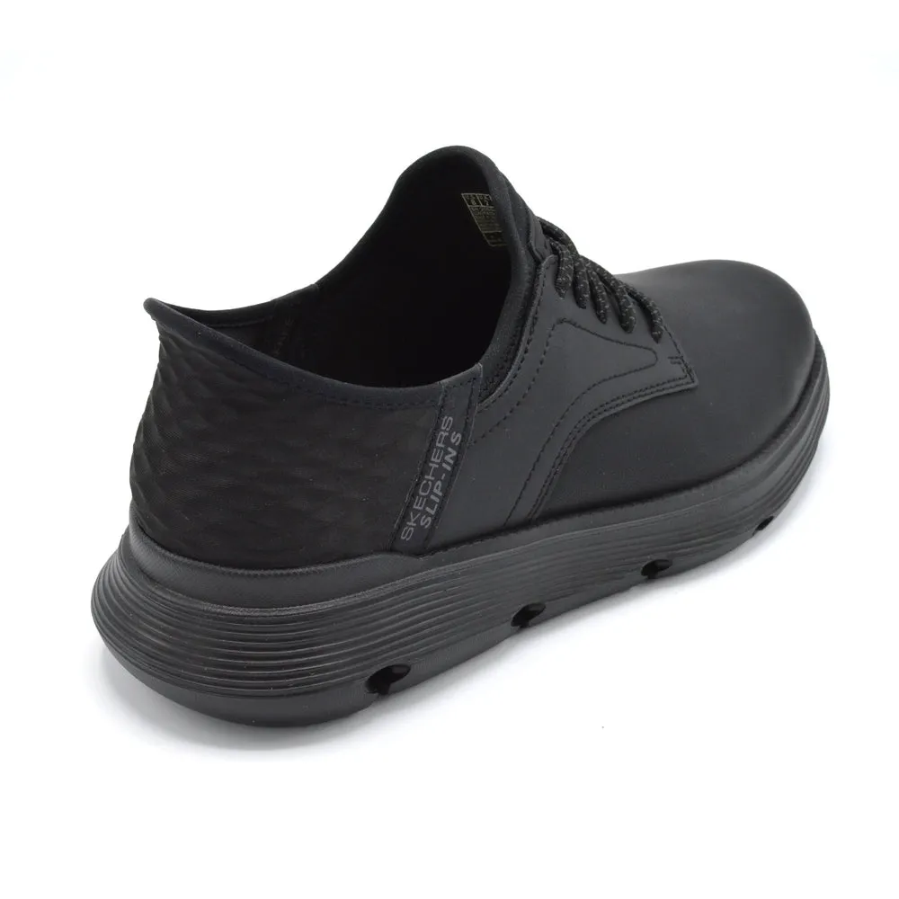 Skechers Gervin - Mens Wide Fit Slip In Shoe - 2E Fitting - Black