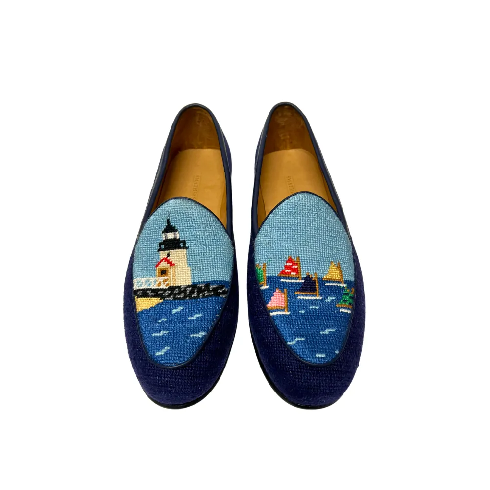 Smathers & Branson x Murrays Brant Point-Rainbow Fleet Scene Belgian Loafers