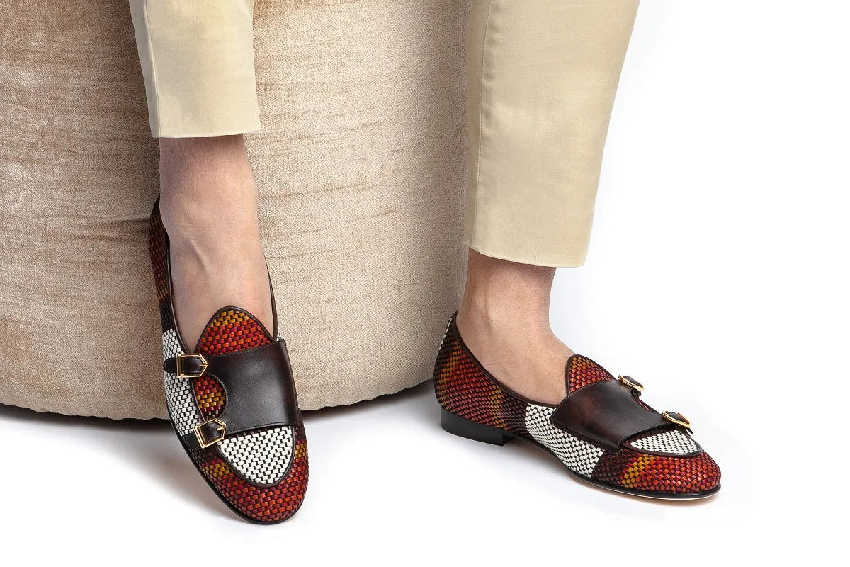 TANGERINE 7 TETRIS BROWN BELGIAN LOAFERS