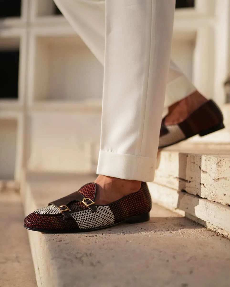 TANGERINE 7 TETRIS BROWN BELGIAN LOAFERS