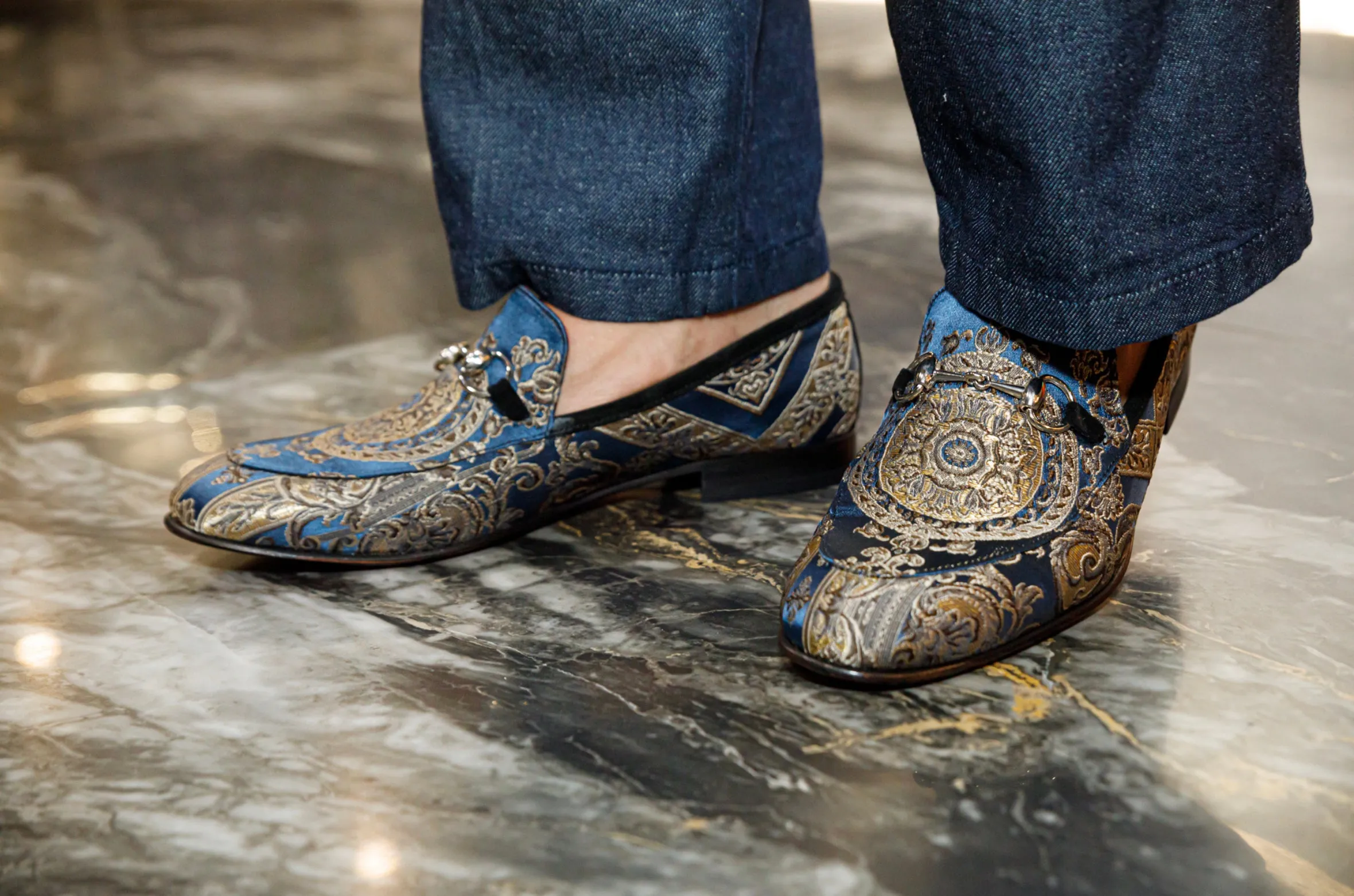 The Baroque Loafers - Blue