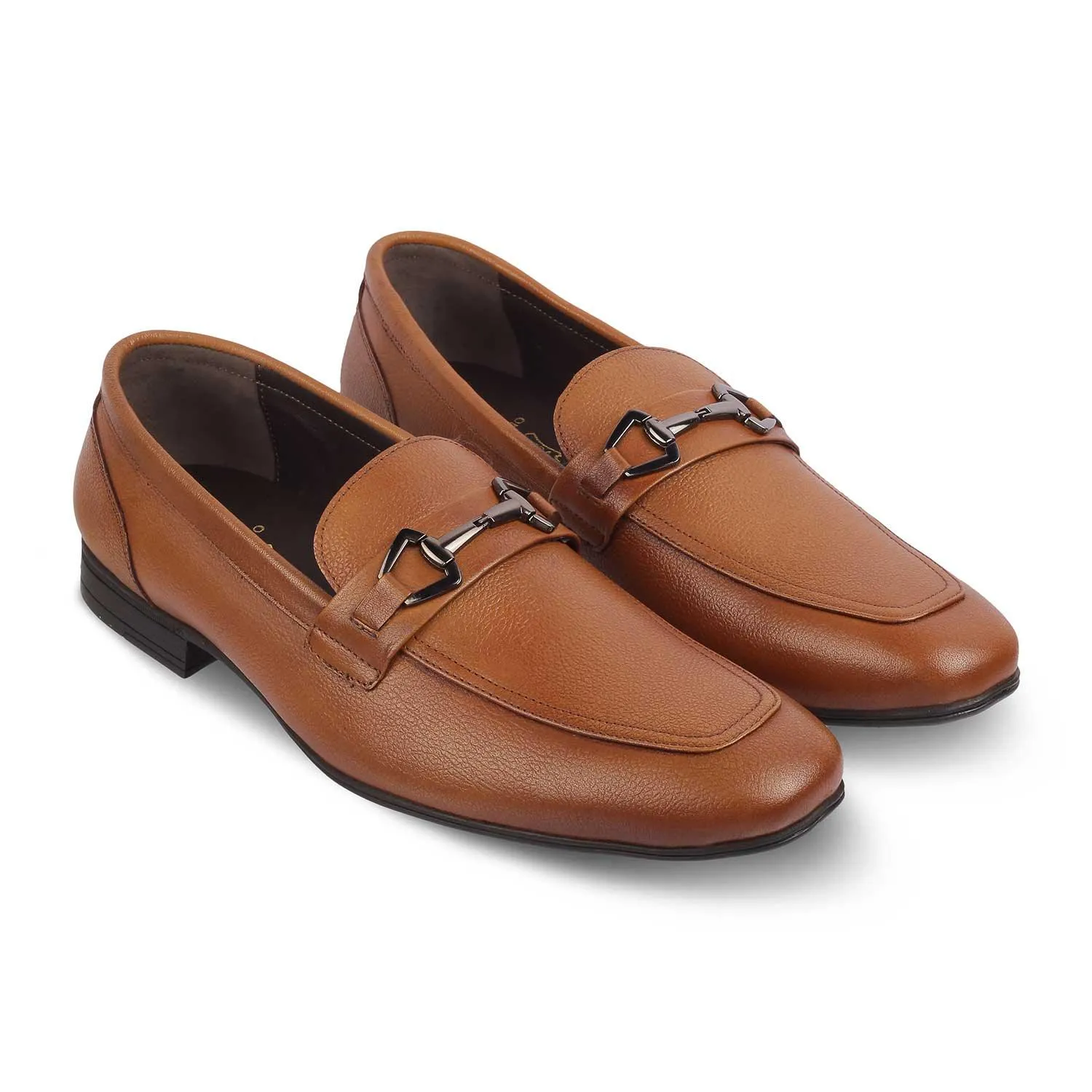 The Bremen Tan Men's Leather Loafers Tresmode