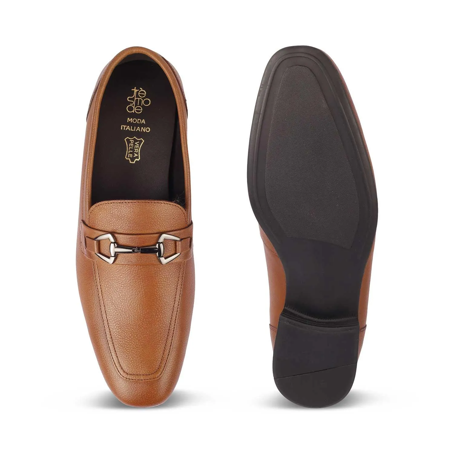 The Bremen Tan Men's Leather Loafers Tresmode