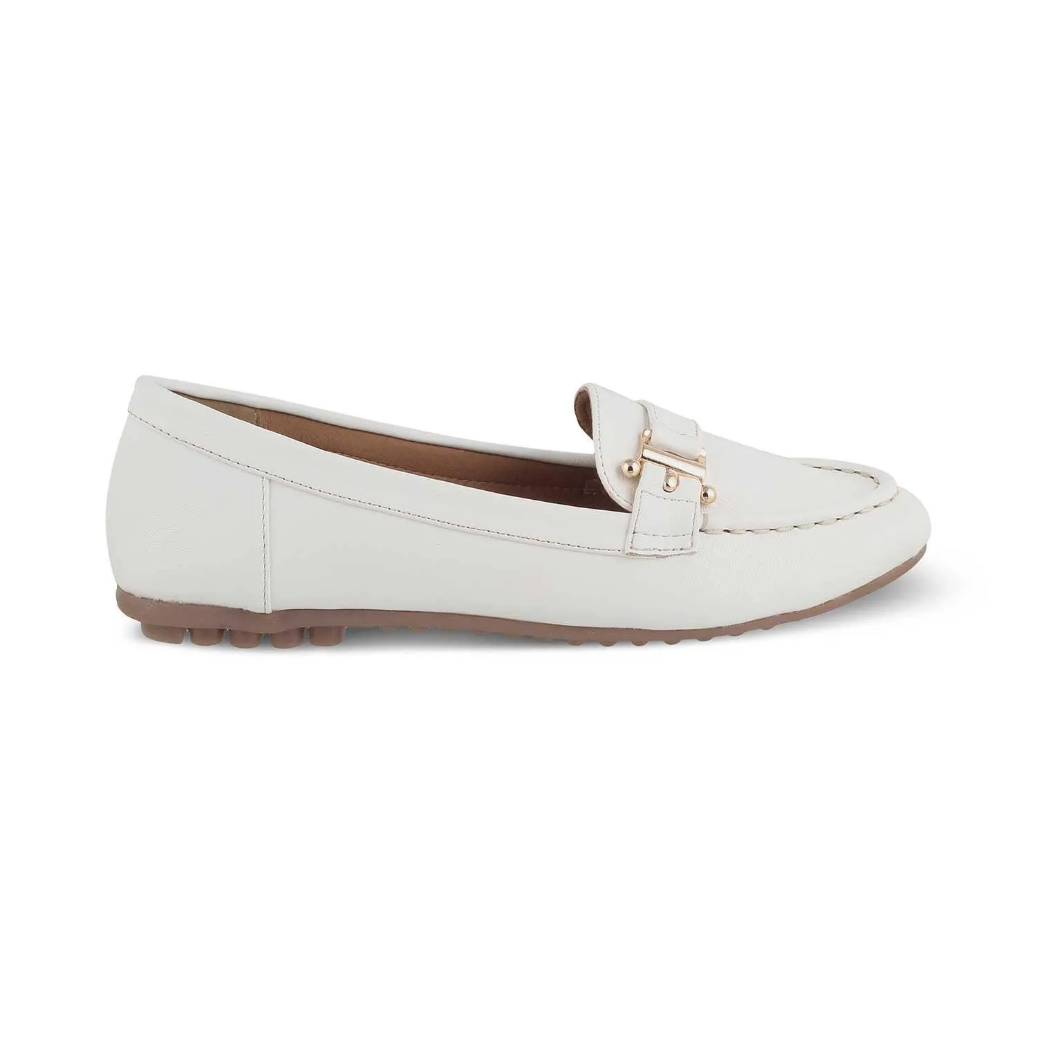 Tresmode Sativa White Women's Dress Loafers