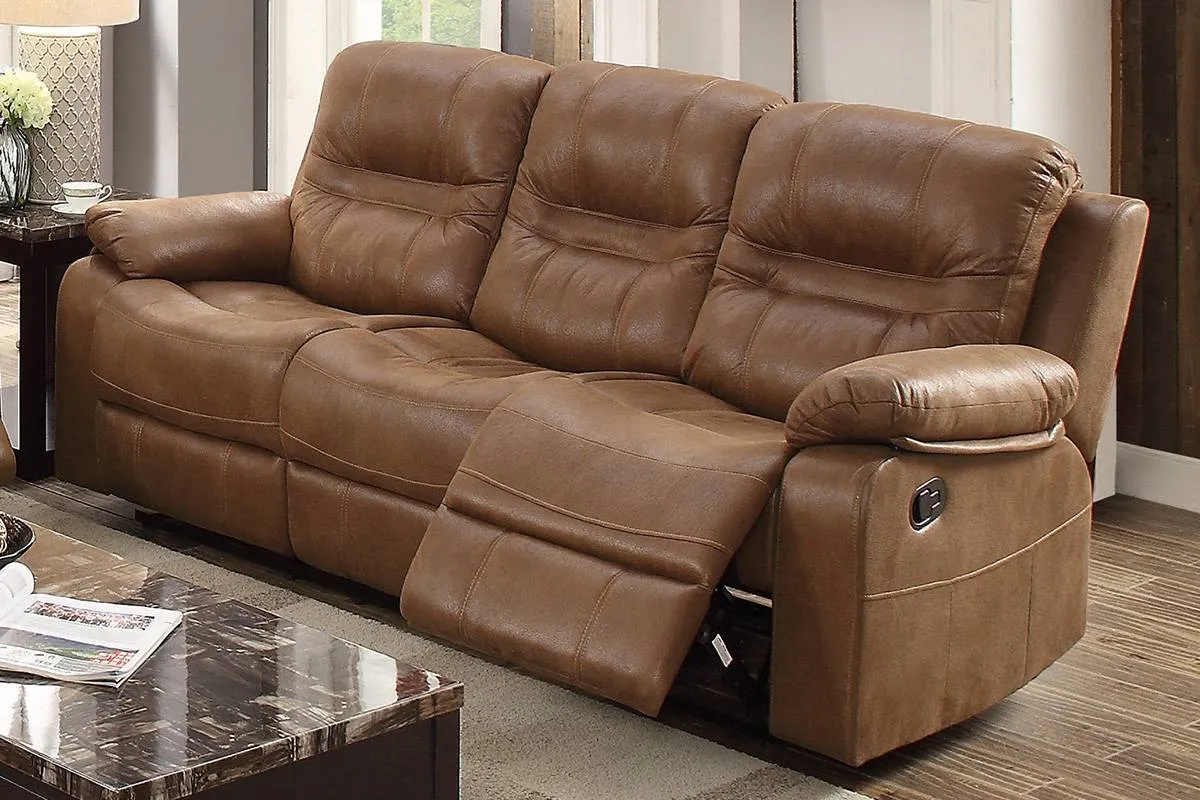 Tristan Brown Leatherette Manual Recliner Chair