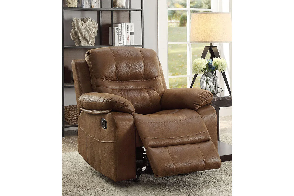 Tristan Brown Leatherette Manual Recliner Chair