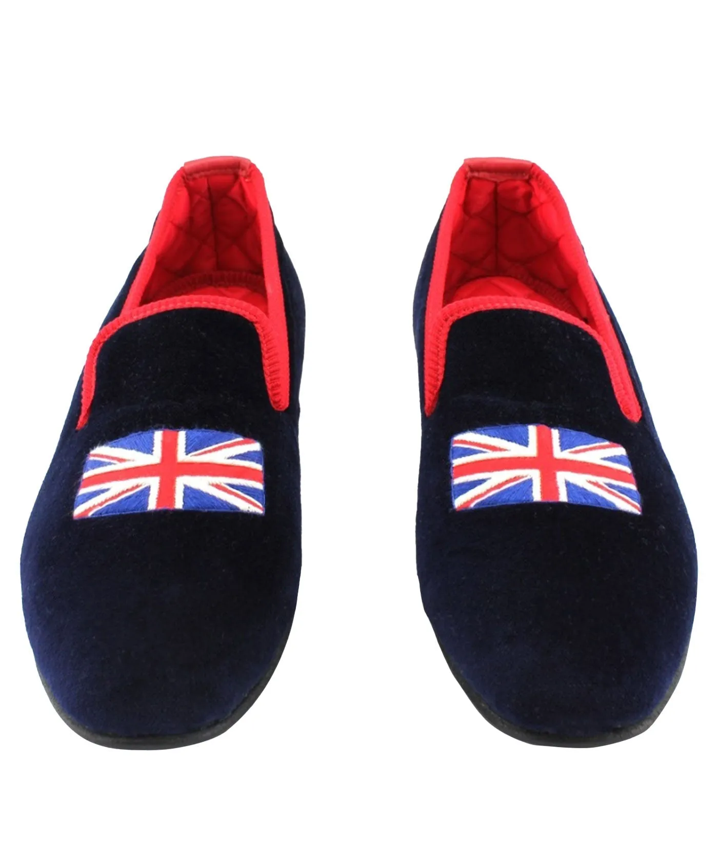 Union Jack Velvet Slippers