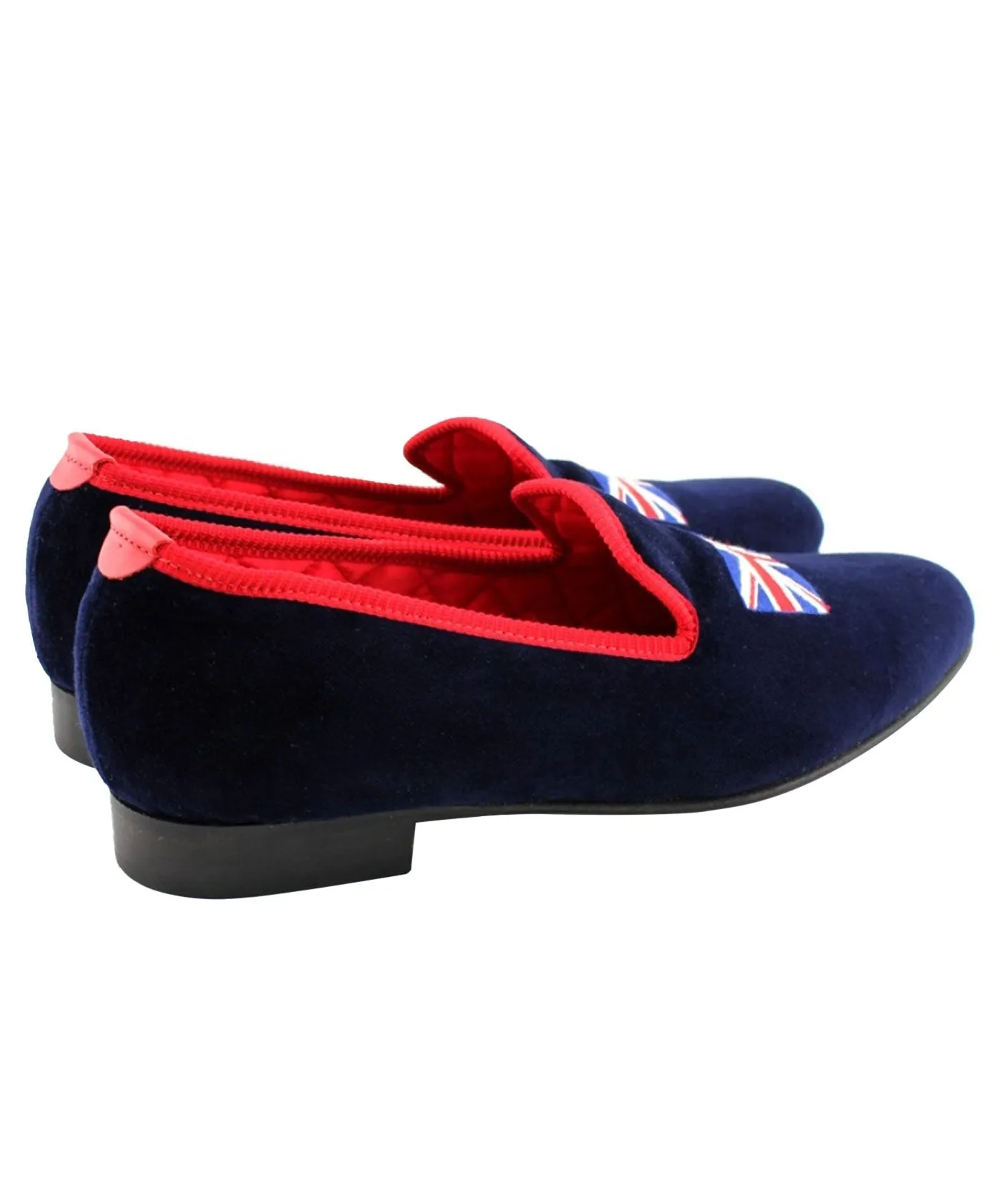 Union Jack Velvet Slippers