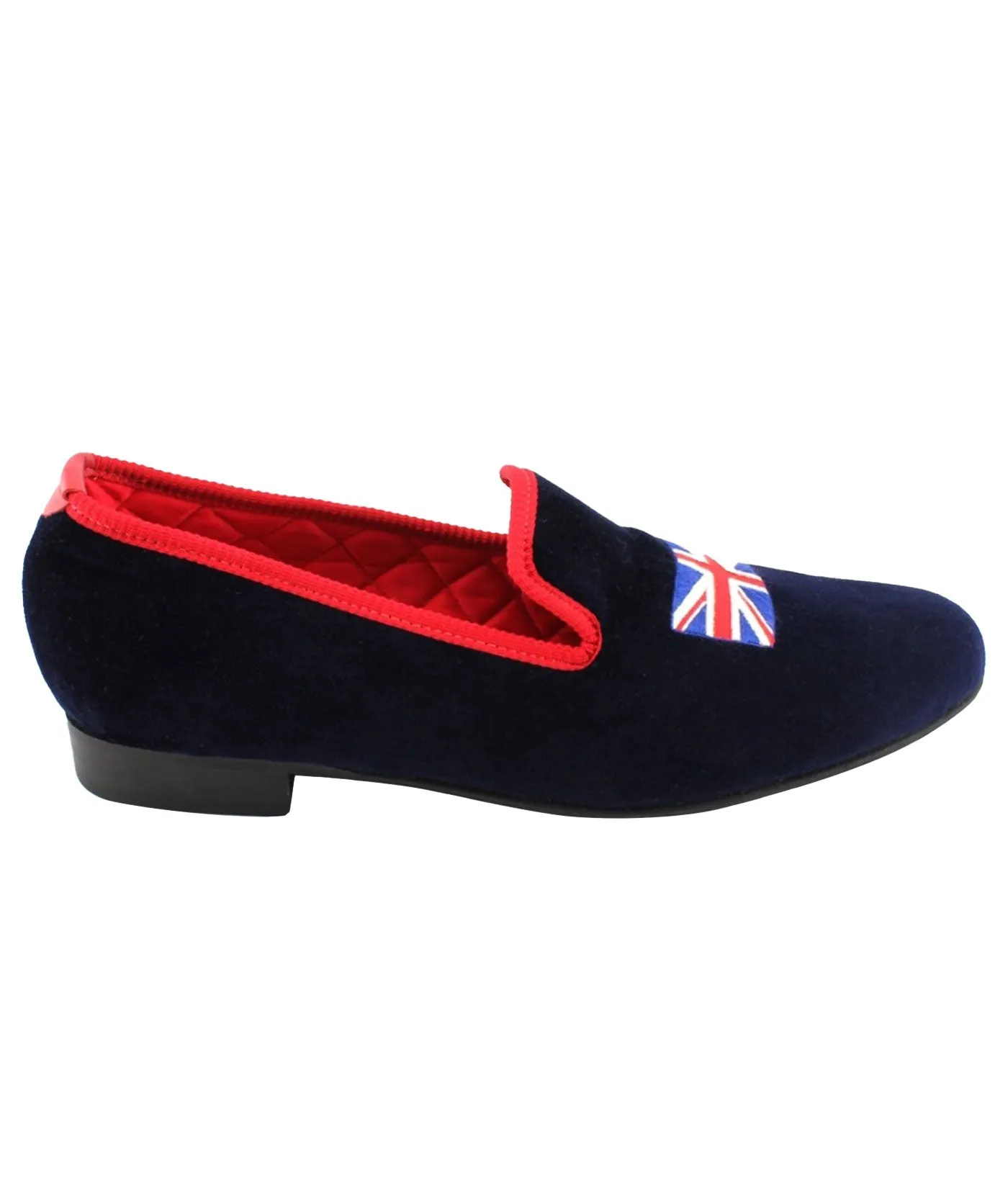 Union Jack Velvet Slippers