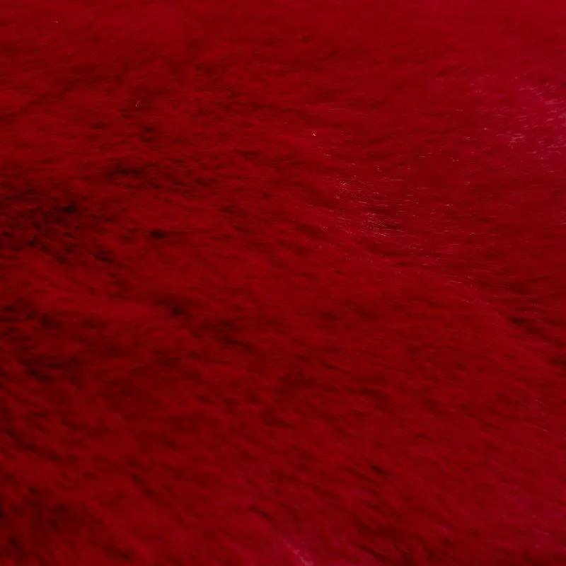 Velvet Plush Comfort Ruby Red Room Mat (100% Anti-Slip)