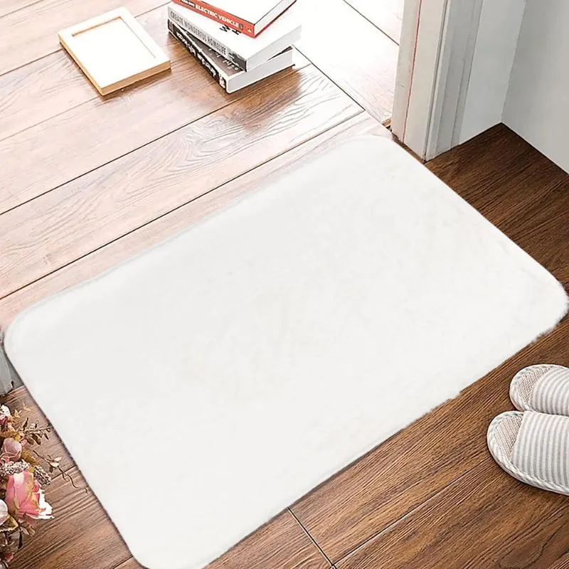 Velvet Plush Comfort White Room Mat (100% Anti-Slip)