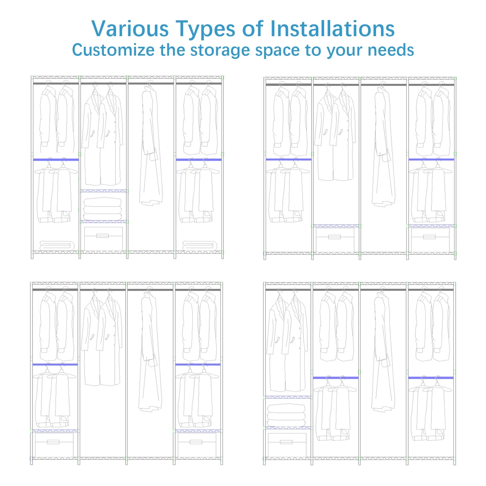 VIPEK V40C Garment Rack