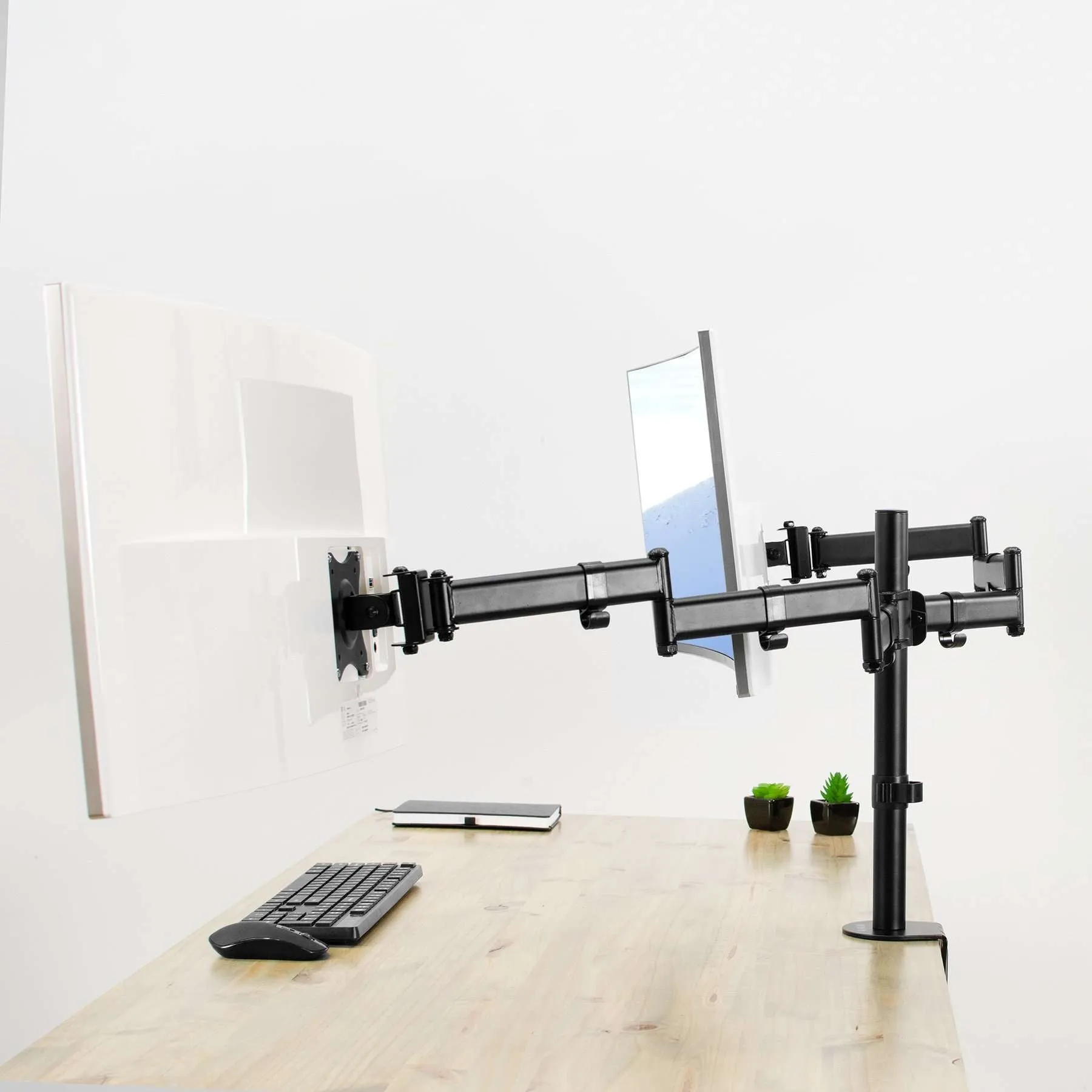 VIVO Dual Monitor Desk Mount, STAND-V038M