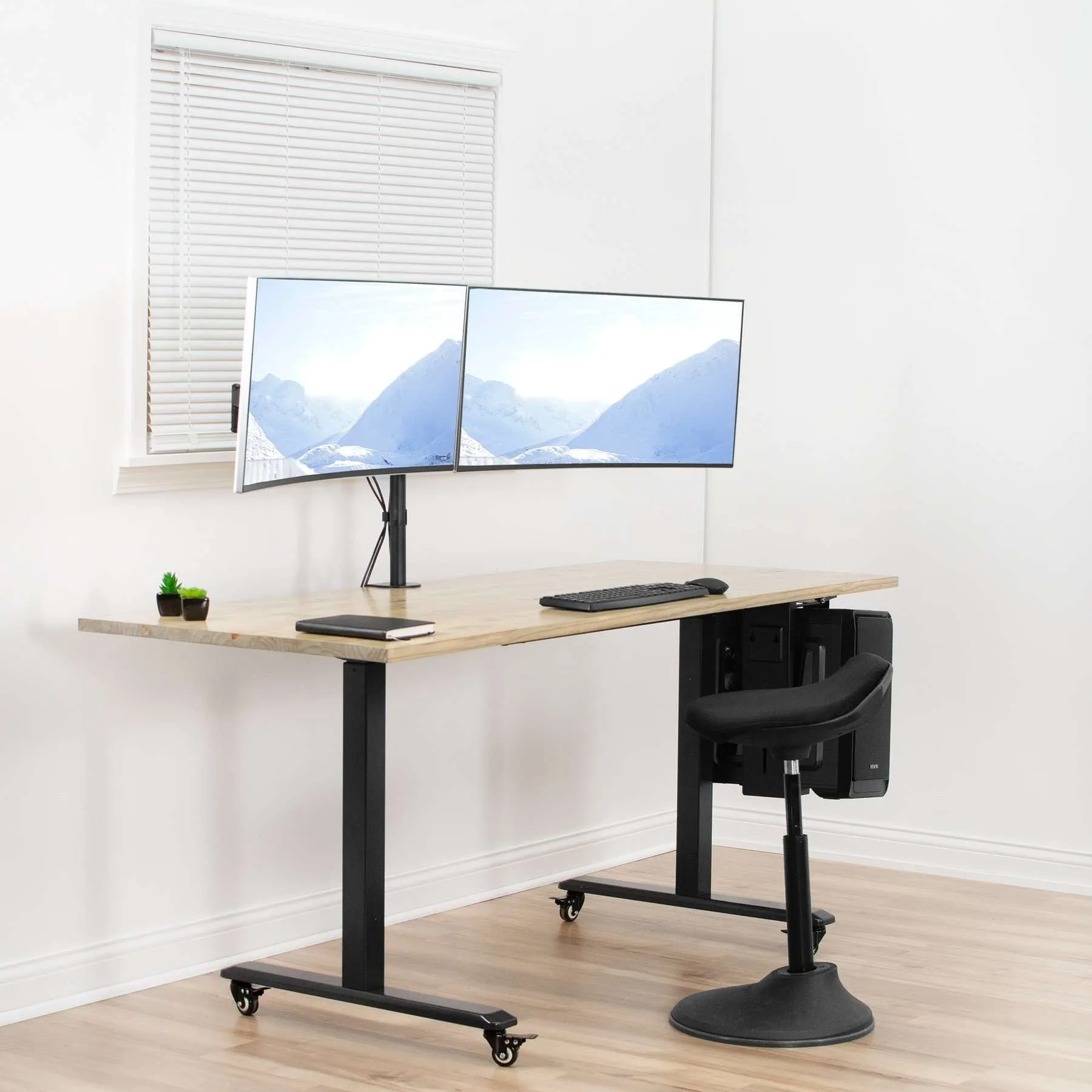 VIVO Dual Monitor Desk Mount, STAND-V038M