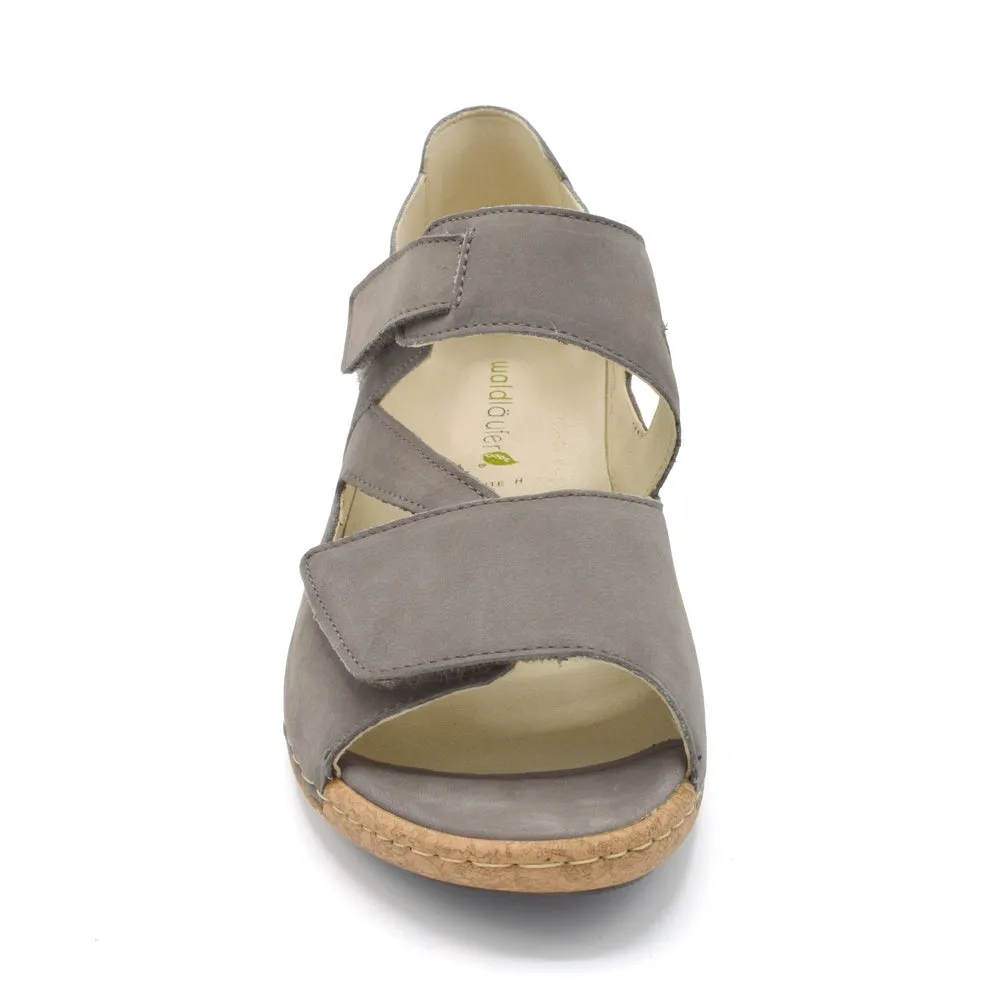 Waldlaufer Heliett- Ladies Wide Fit Summer Sandal - 2V(2E-4E) Fitting - Stone