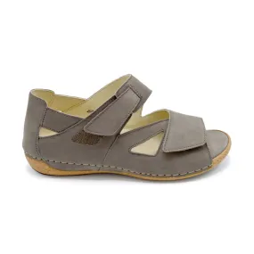 Waldlaufer Heliett- Ladies Wide Fit Summer Sandal - 2V(2E-4E) Fitting - Stone