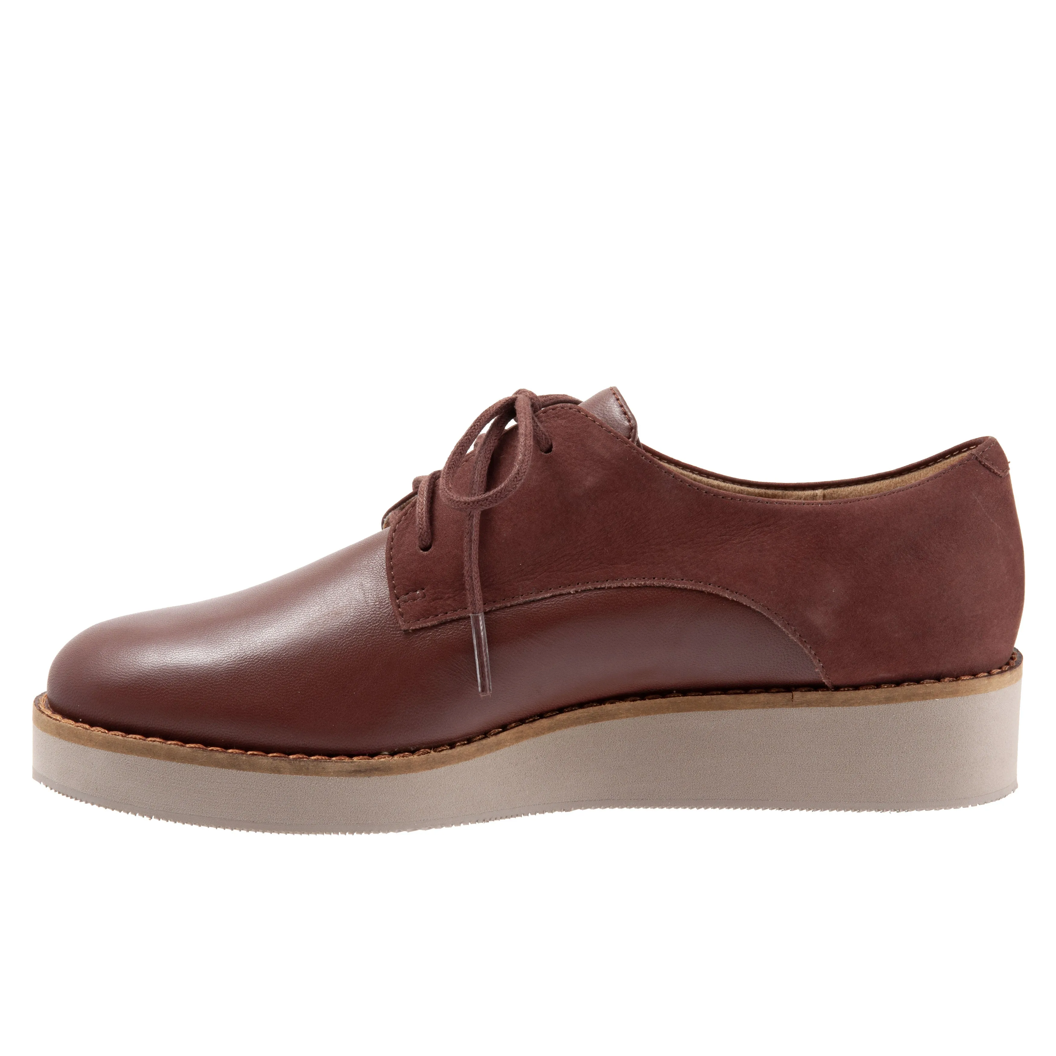 Willis 255 Brown Leather/nubuck Oxford Lace Up Shoes