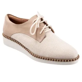 Willis 294 Natural Linen Sand Nubuck Oxford Lace Up Shoes