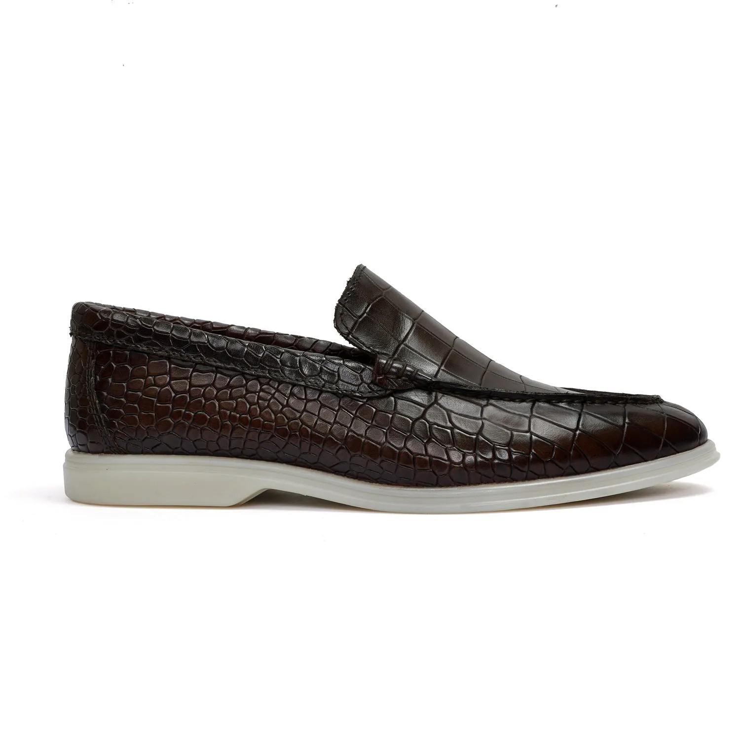 Yacht Slip-On Shoes in Rich Dark Brown Color